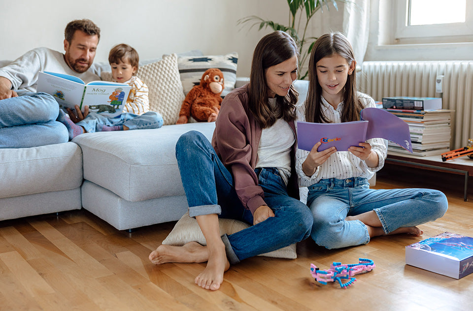 Familie mit cbionic Spielzeug